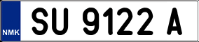 Trailer License Plate